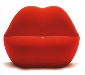 Fotel Usta Kiss insp. Marilyn w wybranej tkaninie