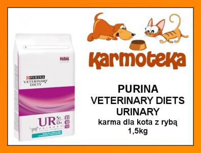 PURINA Veterinary Diets UR URINARY kot 1,5kg ryba