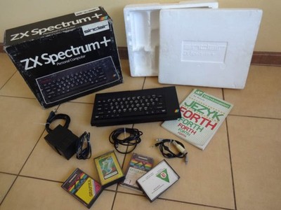Sinclair ZX Spectrum PLUS + kasety - NOWA FOLIA !