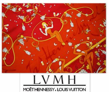 VINTAGE lvmh HENNESSY COGNAC Louis Vuitton chusta