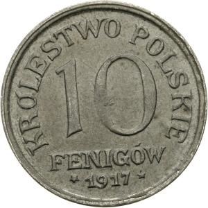 10 PF 1917 ROK KRÓLESTWO POLSKIE st.1