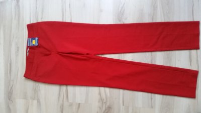 M&amp;S czerwone eleganckie spodnie nowe z metka 8
