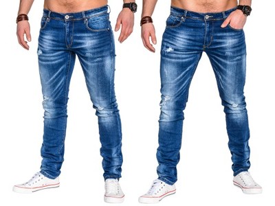 Hit nowe spodnie męskie jeansy OMBRE P486 jeans 36
