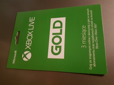 Xbox Live Gold 3 miesiące