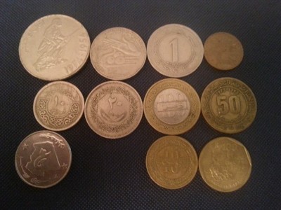 Zestaw monet Arabia Saudyjska, Bahrain , Indonezja