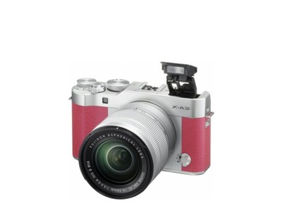 Fuji FinePix X-A3 + obiektyw 16-50mm różowy