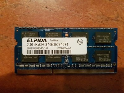 Pamięć RAM DDR3 ELPIDA 2GB 2RX8 PC3-10600S-9-10-F1