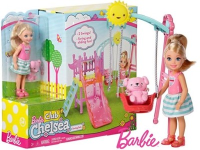 ***Barbie Zestaw: Plac Zabaw + Lalka Chelsea DWJ46