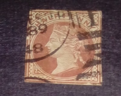 Wielka Brytania penny stary znaczky kasowane od ZL