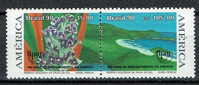 1310 ** czyste Brazylia 2381/82 kwiaty widoki