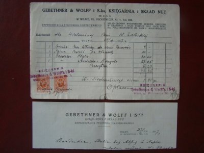 Wilno 1927 Ksiegarnia Gebethner &amp; Wolff  S751