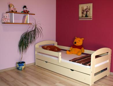 Łóżko dla dzieci Kami PLUS 160x80 z mat i szufladą