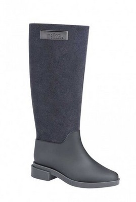 Kalosze MELISSA Long Boot Flocked grey NOWE!