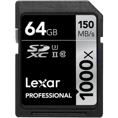 NOWA Karta LEXAR SDXC 64 GB 1000x  150 MB/s