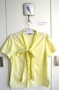 ASOS bluzka L koszula żółta kokardka