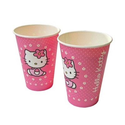 Kubeczki papierowe Hello Kitty 8 szt kotek różowe