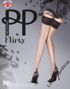 Pretty Polly Enchanting Backseam Hold Ups One size