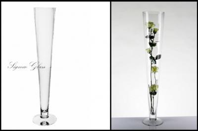 Wysoki wazon Stożek szklany dekoracja 80cm - 283 - 5786556118 - oficjalne  archiwum Allegro
