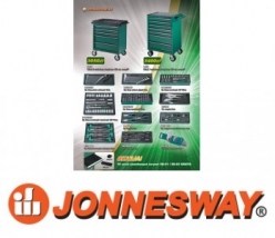 Jonnesway Wózek 7-szufladowy + 150szt. Narzędzi 7-
