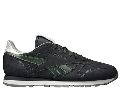 buty reebok classic leather suede black