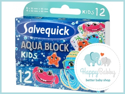 SALVEQUICK Plastry Aqua Block Kids 12 szt