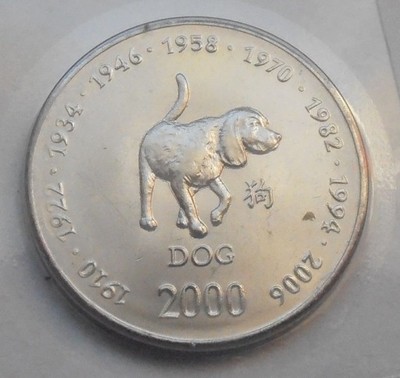 2000r. - Somalia - 10 Shillings - Pies