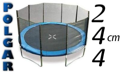 TRAMPOLINA OGRODOWA 244 cm POLGAR trampoliny batut