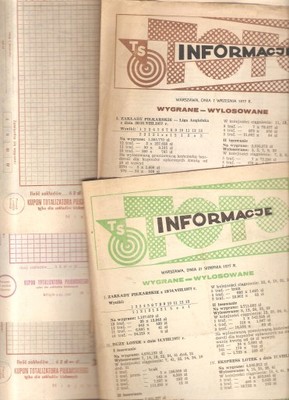 informacja TOTO 1977