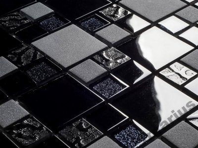 Mozaiki szklane  DESIGN LINES BLACK ENGLASS