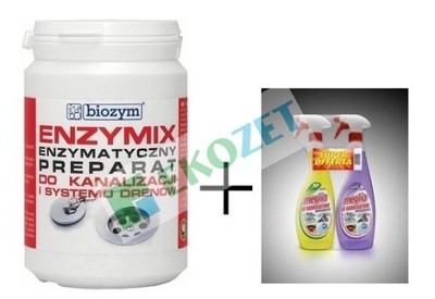 Enzymix 0,2 kg + Megilo odtłuszczacz 2 x 750 ml