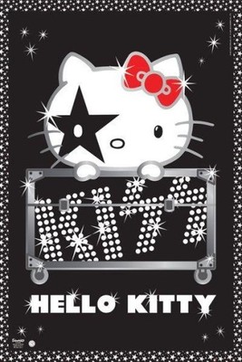 Hello Kitty - Zespół Kiss - plakat 61x91,5 cm