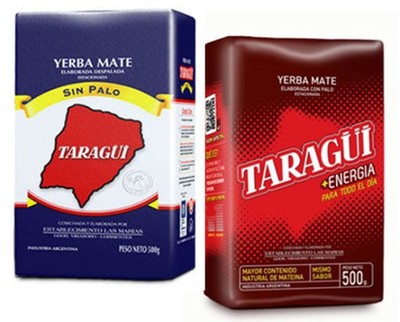 1kg Yerba Mate TARAGUI SIN PALO + ENERGIA 2x 500g