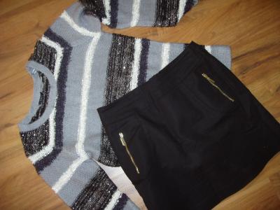 Super spódnica i swetr MOHITO - nowe