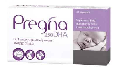 PREGNA 250 DHA ciąża karmienie witaminy dla kobiet