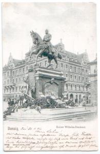 Gdańsk, pomnik Wilhelma, 1906
