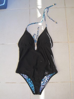 czarne monokini strój kąpielowy Reserved 34 xs