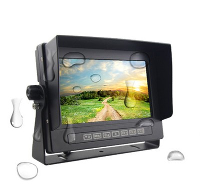WODOODPORNY monitor LCD 7'' 4-PIN obsługa 3 kamer