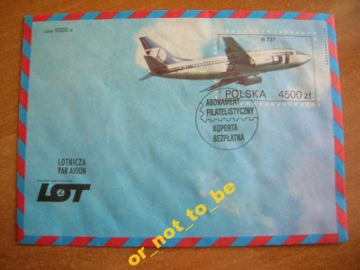 Koperta FDC PLL LOT poczta lotnicza par avion - 6083960421 - oficjalne  archiwum Allegro