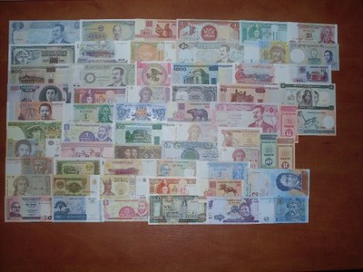 60 banknotów - zestaw - UNC - MEGA PROMOCJA