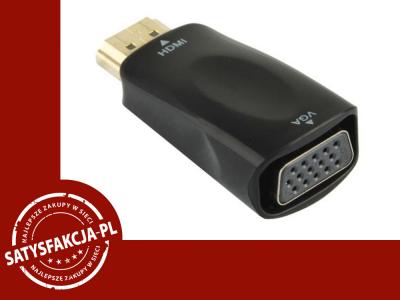 Przejściówka adapter SHIRU HDMI-VGA FullHD v1.4
