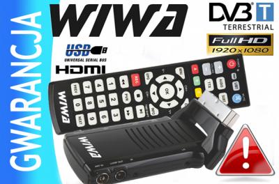 TUNER DVB-T DEKODER STB MPEG4 HD-55 WIWA HD55 24h