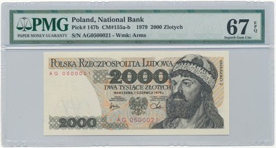 4483. 2000 złotych 1979 - AG - PMG 67 EPQ