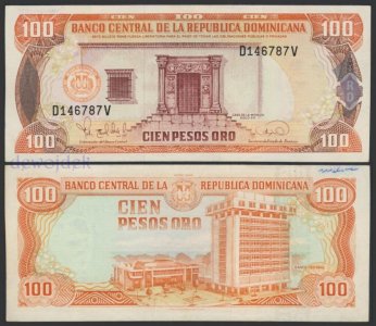 MAX - DOMINIKANA 100 Pesos Oro 1995 r. # VF+