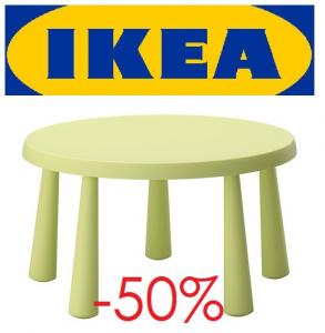STOLIK MAMUT IKEA NIEBIESKI RÓŻOWY mammut -50% HIT
