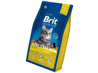 BRIT PREMIUM CAT ADULT SALMON 8KG + BONUS