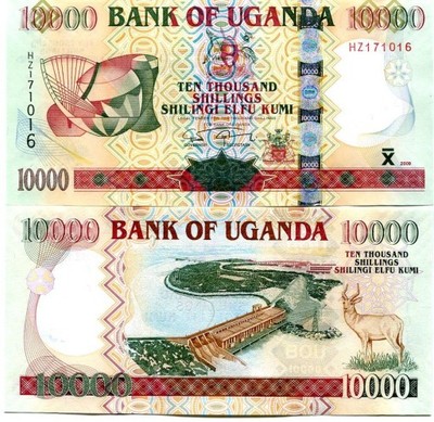 UGANDA 10000 SHILLINGS 2009 P-45c UNC