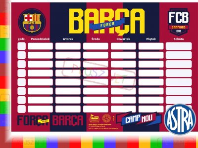 PLAN LEKCJI FC Barcelona Barca Fan 4 FC-118 Astra