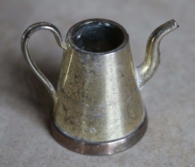 Mini czajniczek pozłacany Made in England 4 cm