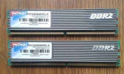 PAMIĘĆ PATRIOT  DDR2 800 MHZ CL5 DUAL KIT 4GB
