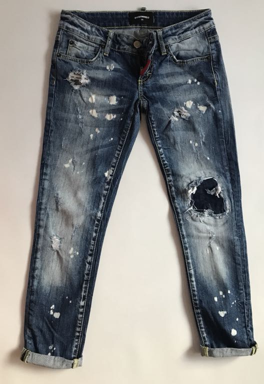 Spodnie jeansy dsquared 26 Xs - 7032987996 - oficjalne archiwum Allegro